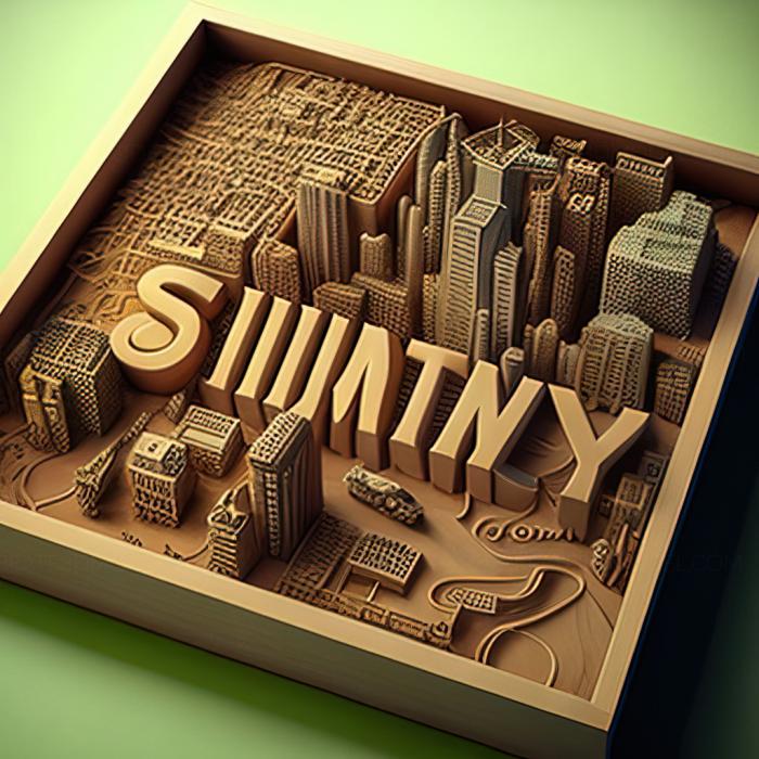 نموذج ثلاثي الأبعاد لآلة CNC ألعاب لعبة st SimCity Limited Edition 2013